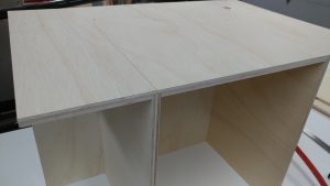 I drew some lines on the back for the vertical pieces.